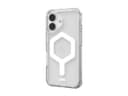 UAG Plyo Series - Back cover for mobile phone - MagSafe compatibility - PC backplate, thermoplastic polyurethane (TPU) frame - ice white - for Apple iPhone 16