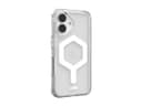 UAG Plyo Series - Back cover for mobile phone - MagSafe compatibility - PC backplate, thermoplastic polyurethane (TPU) frame - ice white - for Apple iPhone 16