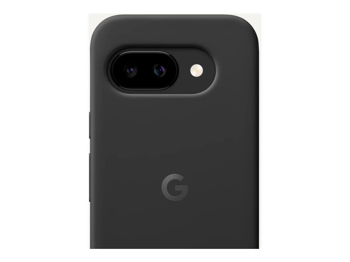 Google - Back cover for mobile phone - polycarbonate shell, silicone - obsidian - for Pixel 9A
