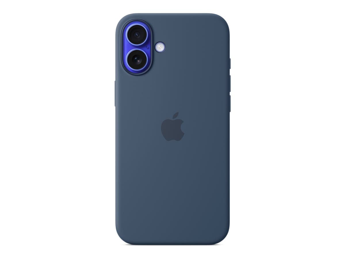 Apple - Back cover for mobile phone - MagSafe compatibility - silicone - denim - for iPhone 16 Plus — view 1