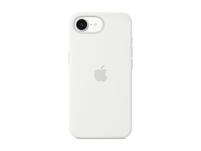 Apple - Back cover for mobile phone - silicone - white - for iPhone 16e