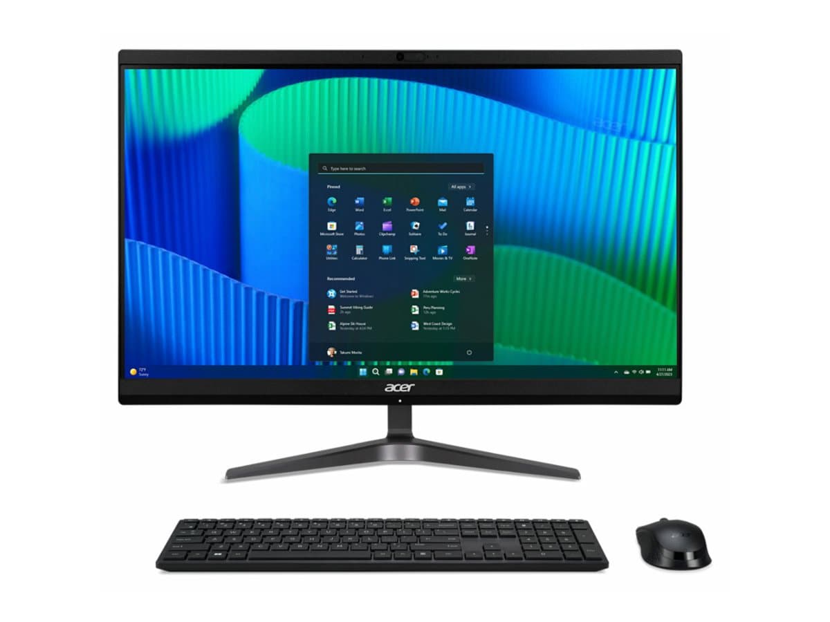 Acer Veriton Z2 VZ2524G - all-in-one - AI Ready - Core Ultra 5 125U 1.3 GHz - 8 GB - SSD 512 GB - LED 23.8"
