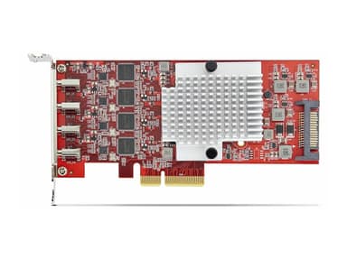 StarTech.com 4-Port USB Type-C PCIe Card, USB-C 10Gb, 4x Controllers, TAA