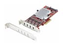 StarTech.com 4-Port USB Type-C PCIe Card, USB-C 10Gb, 4x Controllers, TAA