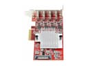 StarTech.com 4-Port USB Type-C PCIe Card, USB-C 10Gb, 4x Controllers, TAA