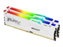 Kingston FURY Beast RGB - DDR5 - kit - 32 GB: 2 x 16 GB - DIMM 288-pin - 6800 MHz / PC5-54400 - CL34 - 1.4 V - unbuffered - on-die ECC - white thumbnail 1