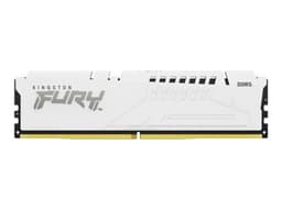 Kingston FURY Beast - DDR5 - kit - 32 GB: 2 x 16 GB - DIMM 288-pin - 6400 MHz / PC5-51200 - CL32 - 1.4 V - unbuffered - on-die ECC - white