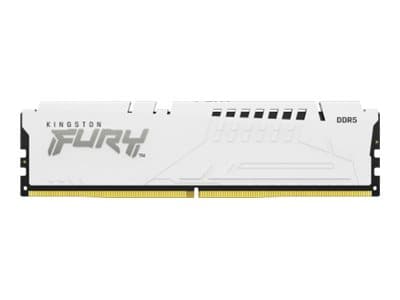 Kingston FURY Beast - DDR5 - kit - 32 GB: 2 x 16 GB - DIMM 288-pin - 6400 MHz / PC5-51200 - CL32 - 1.4 V - unbuffered - on-die ECC - white — image 1