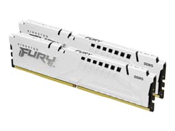 Kingston FURY Beast - DDR5 - kit - 32 GB: 2 x 16 GB - DIMM 288-pin - 6000 MT/s / PC5-48000 - CL30 - 1.4 V - unbuffered - on-die ECC - white