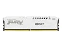 Kingston FURY Beast - DDR5 - module - 32 GB - DIMM 288-pin - 6400 MHz / PC5-51200 - CL32 - 1.4 V - unbuffered - on-die ECC - white thumbnail 1