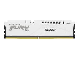 Kingston FURY Beast - DDR5 - module - 32 GB - DIMM 288-pin - 6400 MHz / PC5-51200 - CL32 - 1.4 V - unbuffered - on-die ECC - white