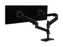 Ergotron LX Pro - Mounting kit (dual stacking arm) - modular - for 2 LCD displays - aluminium - black - screen size: up to 27" - desk-mountable