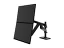 Ergotron LX Pro - Mounting kit (dual stacking arm) - modular - for 2 LCD displays - aluminium - black - screen size: up to 27" - desk-mountable