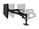 Ergotron LX Pro - Mounting kit (dual stacking arm) - modular - for 2 LCD displays - aluminium - black - screen size: up to 27" - desk-mountable