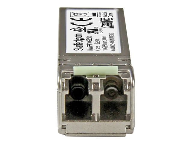 StarTech.com Cisco Meraki MA-SFP-10GB-SR Compatible SFP+ Module, 10GBASE-SR, 10GbE MMF Optic Transceiver, 10GE Gigabit Ethernet, LC Connector, 300m 850nm Cisco Meraki MS225, MX400, MS250 (MASFP10GBSR) — image 1