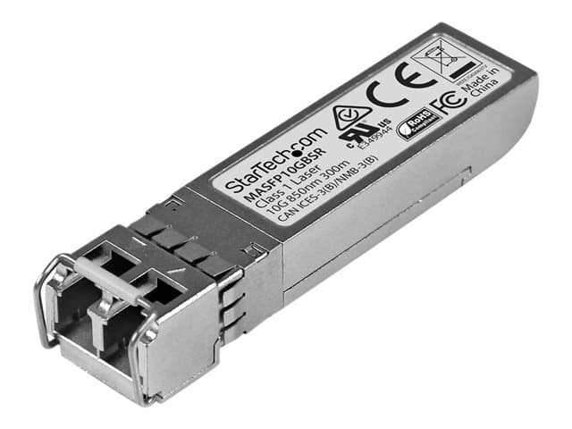 StarTech.com Cisco Meraki MA-SFP-10GB-SR Compatible SFP+ Module, 10GBASE-SR, 10GbE MMF Optic Transceiver, 10GE Gigabit Ethernet, LC Connector, 300m 850nm Cisco Meraki MS225, MX400, MS250 (MASFP10GBSR) — view 4