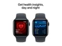 Apple Watch SE (GPS + Cellular) 2nd generation - midnight aluminium - smart watch with sport band - midnight - 32 GB