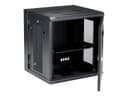 StarTech.com 12U 19" Wall Mount Network Cabinet, 16" Deep Hinged Locking IT Network Switch Depth Enclosure, Vented Computer Equipment Data Rack with Shelf & Flexible Side Panels, Assembled - 12U Vented Cabinet (RK12WALHM) - rack enclosure cabinet - 12U