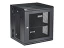 StarTech.com 12U 19" Wall Mount Network Cabinet, 16" Deep Hinged Locking IT Network Switch Depth Enclosure, Vented Computer Equipment Data Rack with Shelf & Flexible Side Panels, Assembled - 12U Vented Cabinet (RK12WALHM) - rack enclosure cabinet - 12U