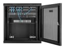 StarTech.com 12U 19" Wall Mount Network Cabinet, 16" Deep Hinged Locking IT Network Switch Depth Enclosure, Vented Computer Equipment Data Rack with Shelf & Flexible Side Panels, Assembled - 12U Vented Cabinet (RK12WALHM) - rack enclosure cabinet - 12U