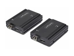 StarTech.com DisplayPort KVM Console Extender Over Fiber Optic, 4K 60Hz - Video/audio/USB extender - DisplayPort - up to 300 m - TAA Compliant