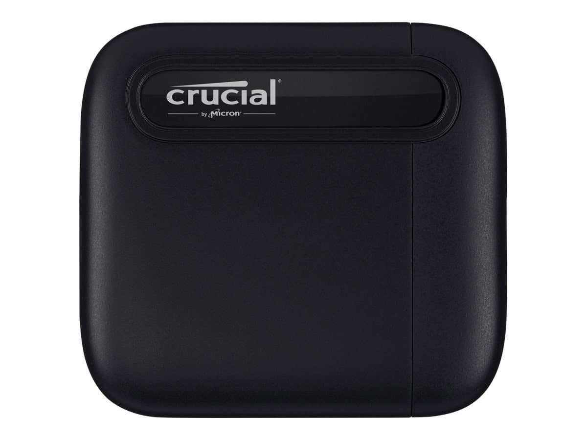 Crucial X6 - SSD - 2 TB - external (portable) - USB 3.1 Gen 2 (USB-C connector) - black
