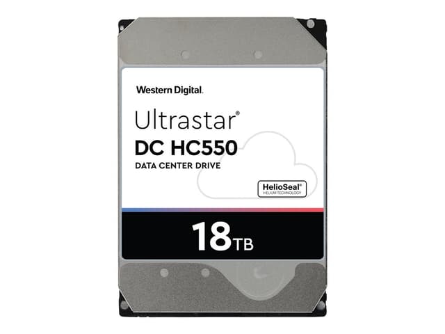 WD Ultrastar DC HC550 WUH721818ALE6L4 - hard drive - 18 TB - SATA 6Gb/s