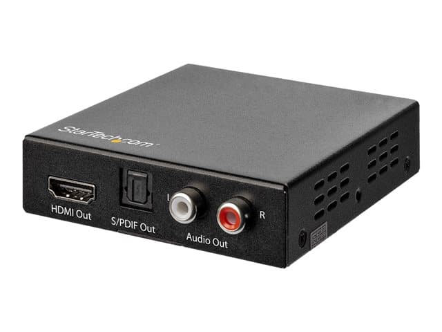 StarTech.com HDMI Audio Extractor - 4K 60Hz - HDMI Audio De-embedder - HDR - Toslink Optical Audio - Dual RCA Audio - HDMI Audio (HD202A) - HDMI audio signal extractor — image 1