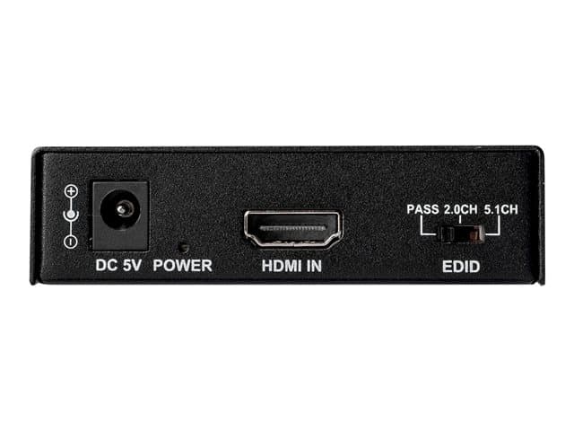 StarTech.com HDMI Audio Extractor - 4K 60Hz - HDMI Audio De-embedder - HDR - Toslink Optical Audio - Dual RCA Audio - HDMI Audio (HD202A) - HDMI audio signal extractor — view 6