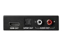 StarTech.com HDMI Audio Extractor - 4K 60Hz - HDMI Audio De-embedder - HDR - Toslink Optical Audio - Dual RCA Audio - HDMI Audio (HD202A) - HDMI audio signal extractor thumbnail 3