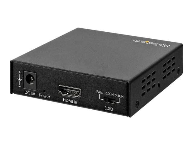 StarTech.com HDMI Audio Extractor - 4K 60Hz - HDMI Audio De-embedder - HDR - Toslink Optical Audio - Dual RCA Audio - HDMI Audio (HD202A) - HDMI audio signal extractor — view 5