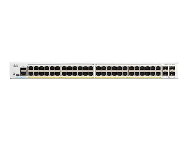 Cisco Catalyst 1300-48P-4X - switch - 48 ports - Managed - rack-mountable — view 2