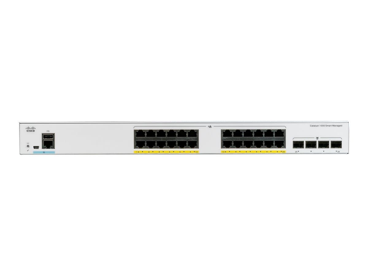 Cisco Catalyst 1000-24T-4G-L - switch - 24 ports - Managed - rack-mountable