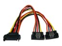 StarTech.com 6in Latching SATA Power Y Splitter Cable Adapter