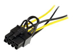 StarTech.com 6in SATA Power to 8 Pin PCI Express Video Card Power Cable Adapter - SATA to 8 pin PCIe power - power cable - SATA power to 8 pin PCIe power - 15 cm