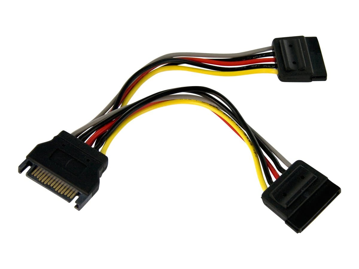 StarTech.com 6in SATA Power Y Splitter Cable Adapter
