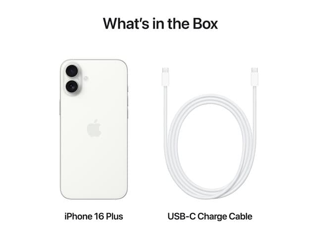 Apple iPhone 16 Plus - white - 5G smartphone - 128 GB - GSM — view 6