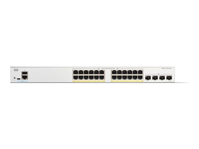 Cisco Catalyst 1200-24P-4G - switch - 24 ports - smart - rack-mountable — view 2
