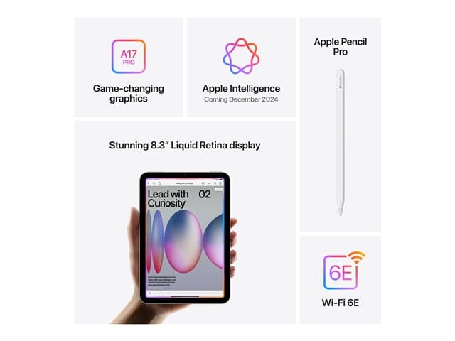 Apple iPad mini A17 Pro Wi-Fi - tablet - 256 GB - 8.3" — view 5