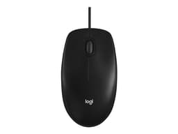 Logitech M100 - mouse - full size - USB - black