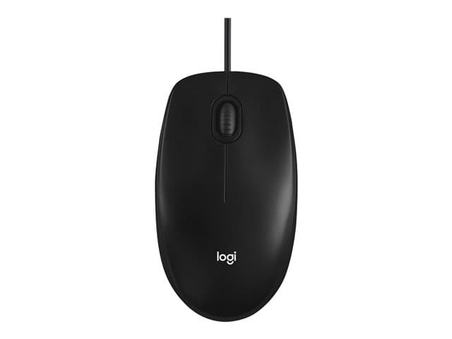 Logitech M100 - mouse - full size - USB - black