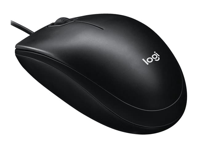 Logitech M100 - mouse - full size - USB - black — view 6