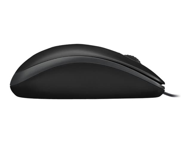 Logitech B100 - mouse - USB - black — view 4