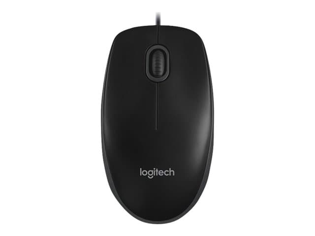 Logitech B100 - mouse - USB - black — view 5