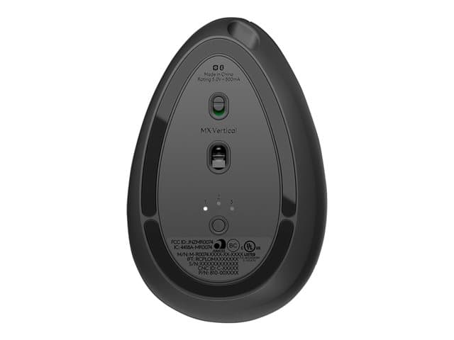 Logitech MX Vertical - vertical mouse - USB, Bluetooth, 2.4 GHz - graphite — view 6