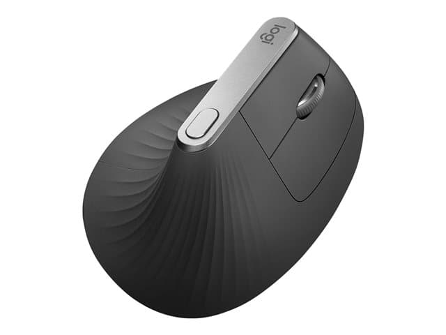 Logitech MX Vertical - vertical mouse - USB, Bluetooth, 2.4 GHz - graphite — view 4