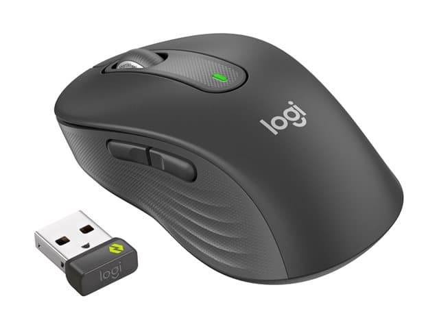 Logitech Signature M650 L for Business - mouse - 2.4 GHz, Bluetooth - graphite — view 13