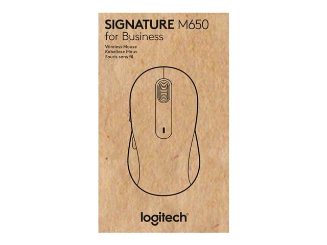 Logitech Signature M650 L for Business - mouse - 2.4 GHz, Bluetooth - graphite — view 14