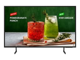 Samsung BE43D-H - 43" Diagonal Class BED-H Series LED-backlit LCD TV - Crystal UHD - digital signage - Smart TV - Tizen OS - 4K UHD (2160p) 3840 x 2160 - HDR - Edge LED BLU - black
