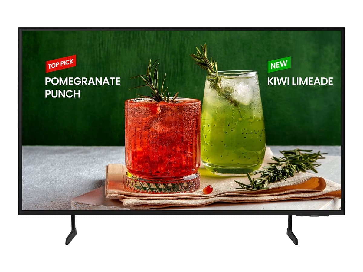 Samsung BE43D-H - 43" Diagonal Class BED-H Series LED-backlit LCD TV - Crystal UHD - digital signage - Smart TV - Tizen OS - 4K UHD (2160p) 3840 x 2160 - HDR - Edge LED BLU - black — view 6